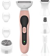 Bol.com Ladyshave voor Vrouwen - 5 in 1 - Nat en Droog - Bikinitrimmer Dames - Scheerapparaat Vrouwen - Zeri aanbieding