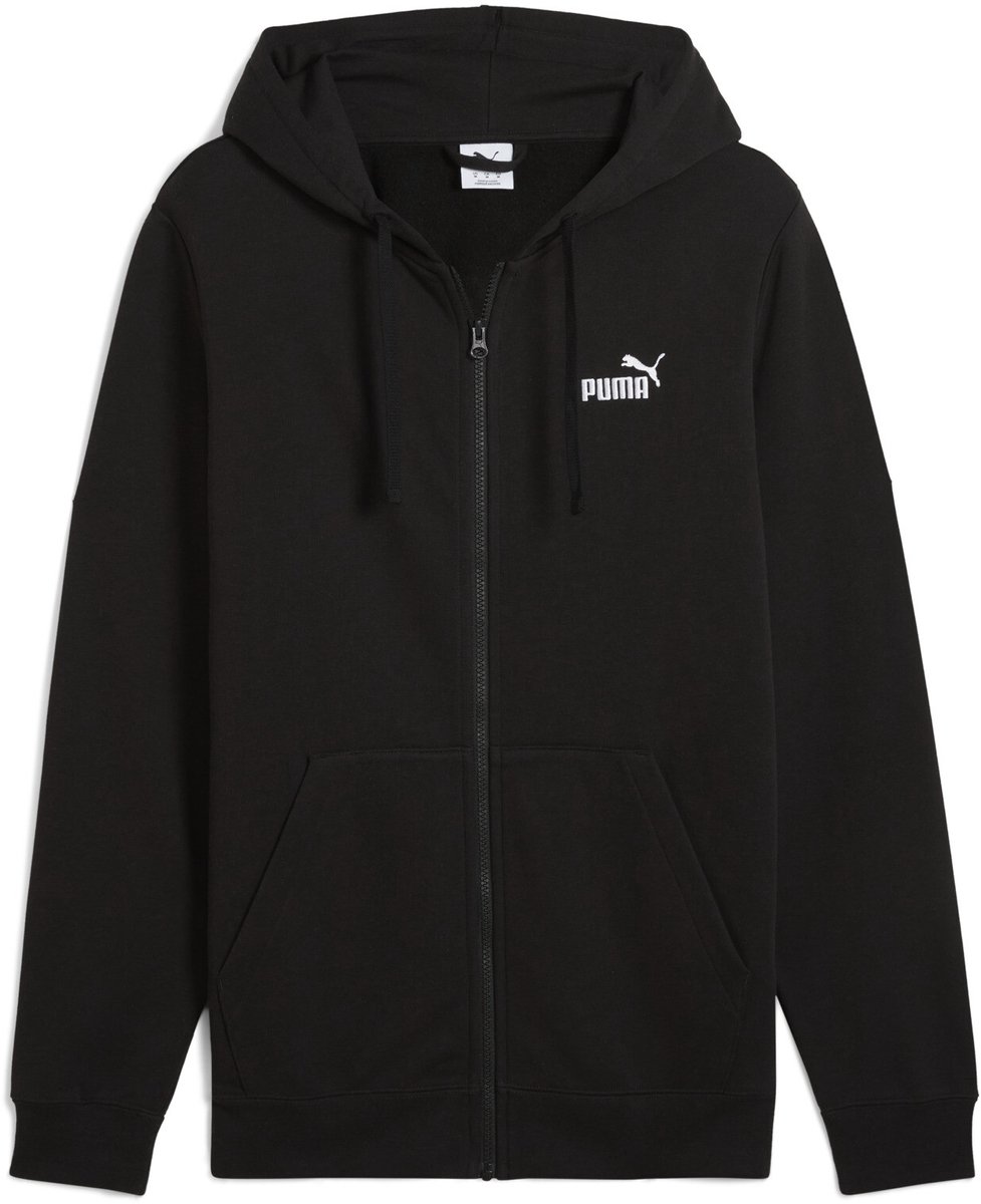 PUMA ESS No. 1 Logo Full-Zip Hoodie FL Heren Trui Puma Zwart