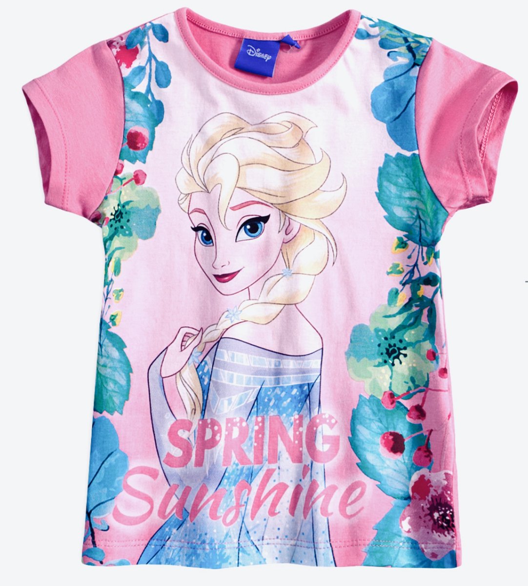 Disney Frozen T-shirt - Spring Sunshine - roze - Maat 92 (2 jaar)