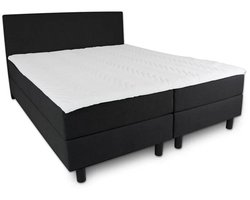 Boxspring Essential - 180x220 Compleet - Zwart Glad - BG Homestyling