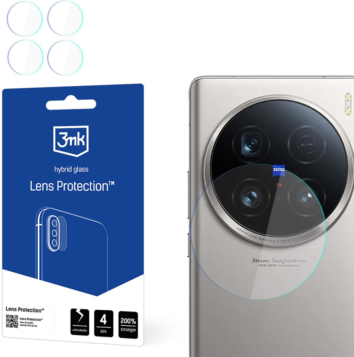 Vivo X100 Ultra - 3mk lensbescherming