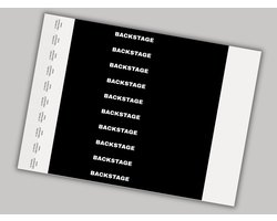 Tyvek Polsbandjes | Backstage Zwart | 500 Stuks | VanDerEng Voor Evenementen, Feesten en Toegangscontrole