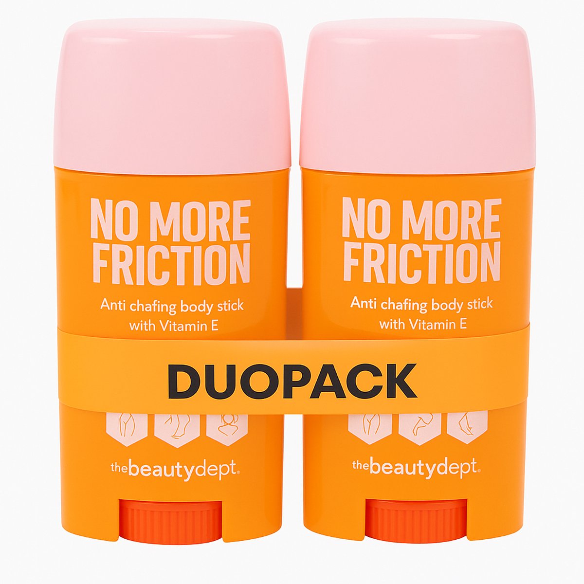 Anti-Schuren Lichaamsstick Duopack – The Beauty Dept. (2 x 50g) – Tegen Schurende Dijen & Oksels – Met Vitamine E – Wrijving Bescherming Stick