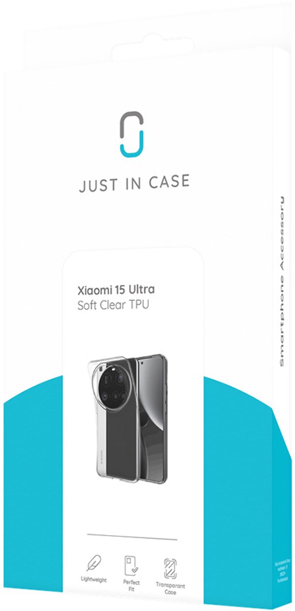 Just in Case Soft Design Xiaomi 15 Ultra Back Cover Transparant