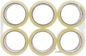 Premium Tape Rol x 6 - Transparant - Acryl - 50 mm x 66 mtr lang - Extra sterk - Verpakkingstape - Bescherm uw spullen - Voor inpakken en verhuizen - Doorzichtig