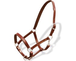 VidaXL Halster Paard - Leer - Verstelbaar - Bruin - Full