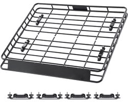 Dakkorf voor auto's (1095 x 1270 x 105 mm) - Universele dakkorf van roestvrij gelegerd staal met een draagvermogen van maximaal 68 kg, ideaal voor SUV's en vrachtwagens.