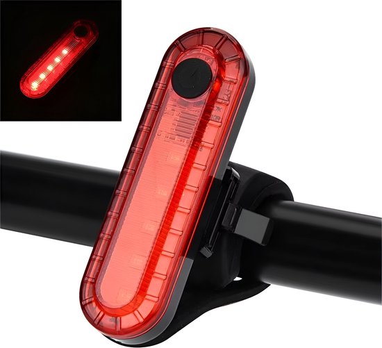 Luxyana® Premium Fietslamp XL Set - Extra Sterk Voorlicht en Achterlicht - USB Oplaadbaar Fietslicht — afbeelding 5