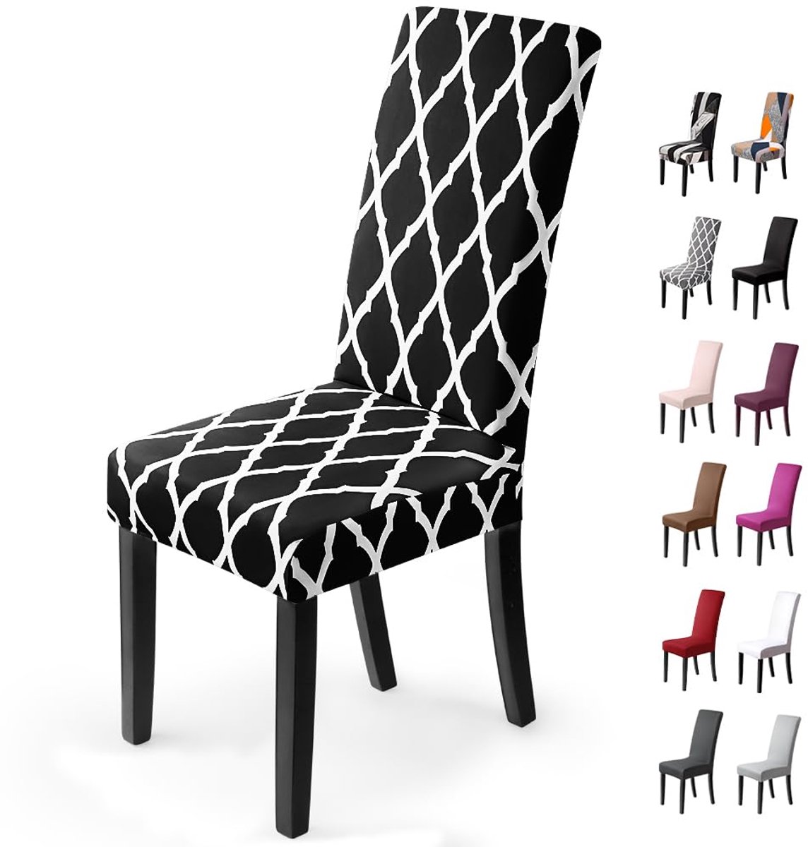 Ibenzoa® Universele Stretchbare Stoelhoezen voor Eetkamerstoelen, Perfect voor Feestelijke Gelegenheden en Dagelijks Gebruik