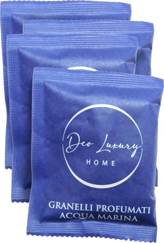 Dparts geurkorrrels - Zeebries - 4x 35 gram - Geurzakjes voor in stofzuiger - Stofzuigerzak geur verfrisser