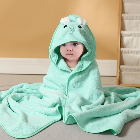 3 Capes De Bain Bébé à Capuche 80x80cm - Velours Corail Super Absorbant - Unisexe