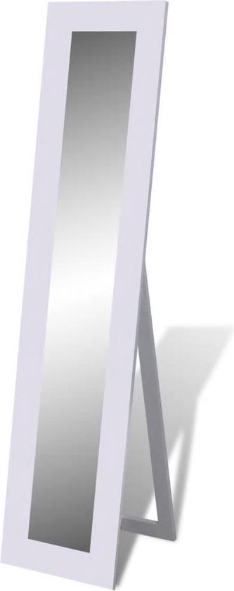 bol.com | vidaXL - Staande spiegel Vrijstaande spiegel volledige lengte  (wit)