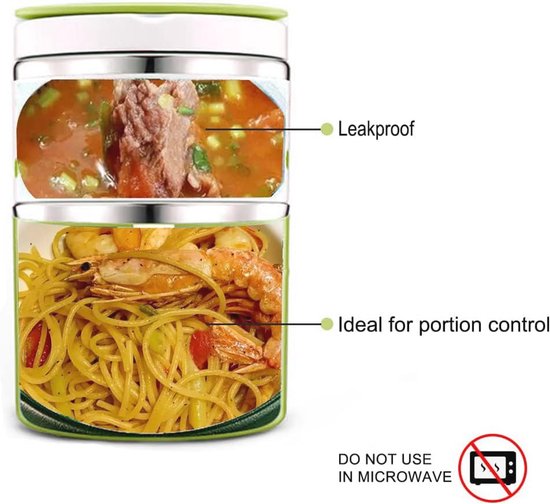 Lille Home 2600ml Stapelbaar roestvrijstalen thermisch compartiment Tiffin lunch/snackbox, 3-laags geïsoleerde bento/voedselcontainer met lunchtas en gebruiksvoorwerpen (Bruin Lille Home 2600ml Stapelbaar roestvrijstalen thermisch compartiment Tiffin lunch/snackbox, 3-laags geïsoleerde bento/voedselcontainer met lunchtas en gebruiksvoorwerpen (Bruin
