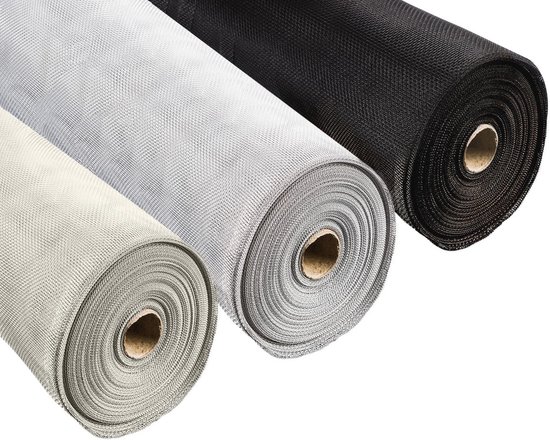 Aluminium Horgaas Zwart 150 cm breed per m/1 - Horrengaas