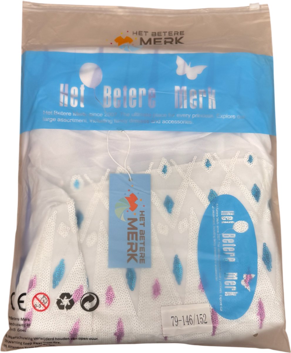Prinsessenjurk meisje - Verkleedkleding - Het Betere Merk - Paarse haarband - Lila handschoenen - Prinsessen speelgoed - cadeau meisje - verjaardag meisje — afbeelding 6