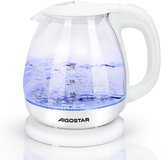 Aigostar Elvin - Glazen waterkoker - Elektrisch - 1 Liter inhoud - met LED - Kleine waterkoker - 2200W