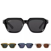 Herling - Jensen - Lunettes de soleil - Infinity Black - Unisexe - Protection UV400 - Étui de Luxe inclus