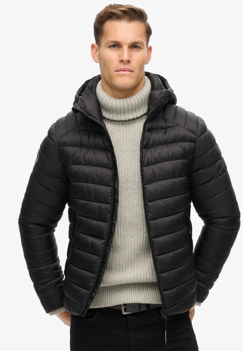 Superdry HOODED FUJI SPORT PADDED JKT Heren Jas Zwart