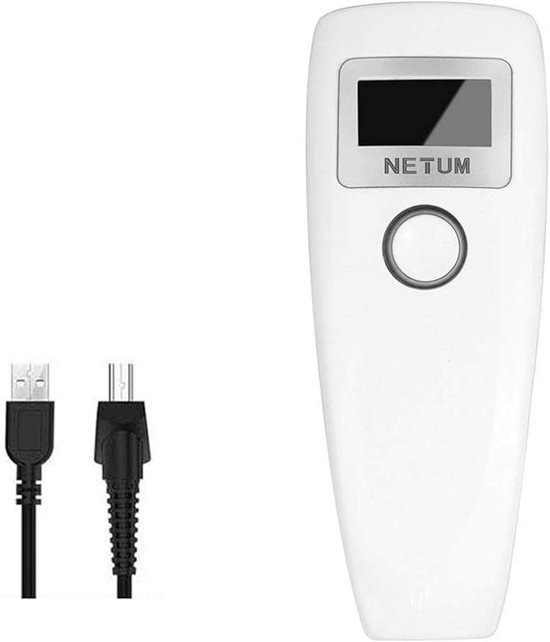 Bluetooth 2D Barcode Scanner - Draadloos - Snel en Compact met 2600+ Code Opslag
