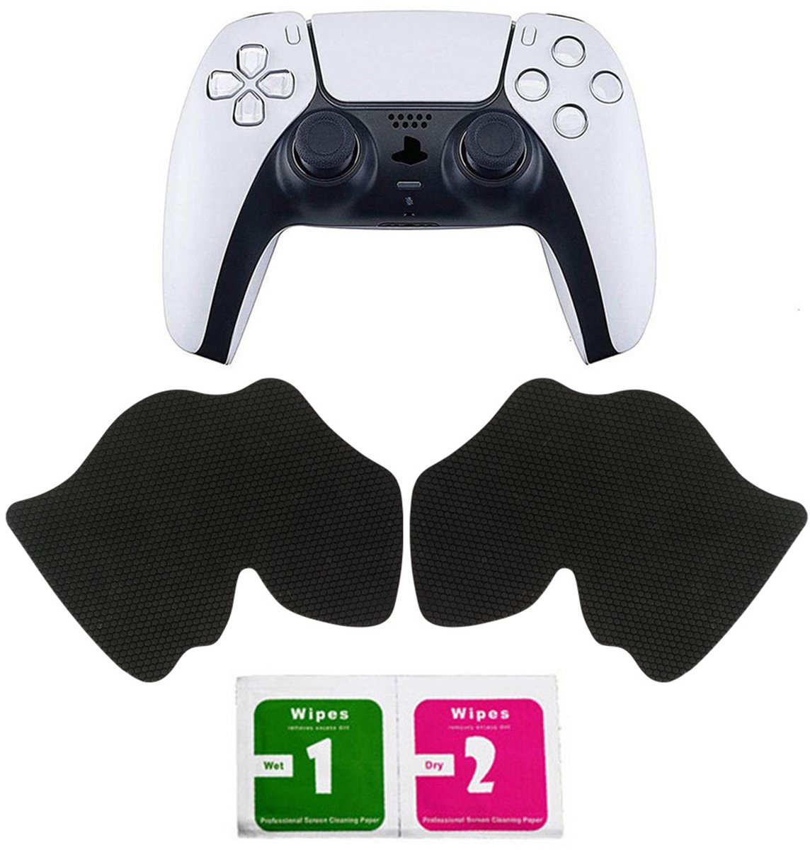 NAXSIR PS5 Controller Anti-Slip Grip Cover - Premium Textured Hoesjes, Zweetbestendig & Comfortabele Antislip Stickers voor PlayStation 5 Gamepad