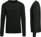 Senvi - Crew Sweater Long - Kleur: Zwart - Maat XXL