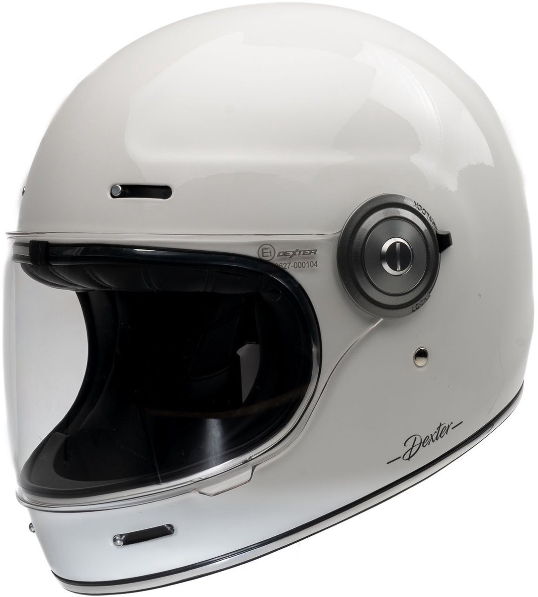 Motor Integraal Helm TANNEN GLOSSY Wit XS van MOTOBLOUZ