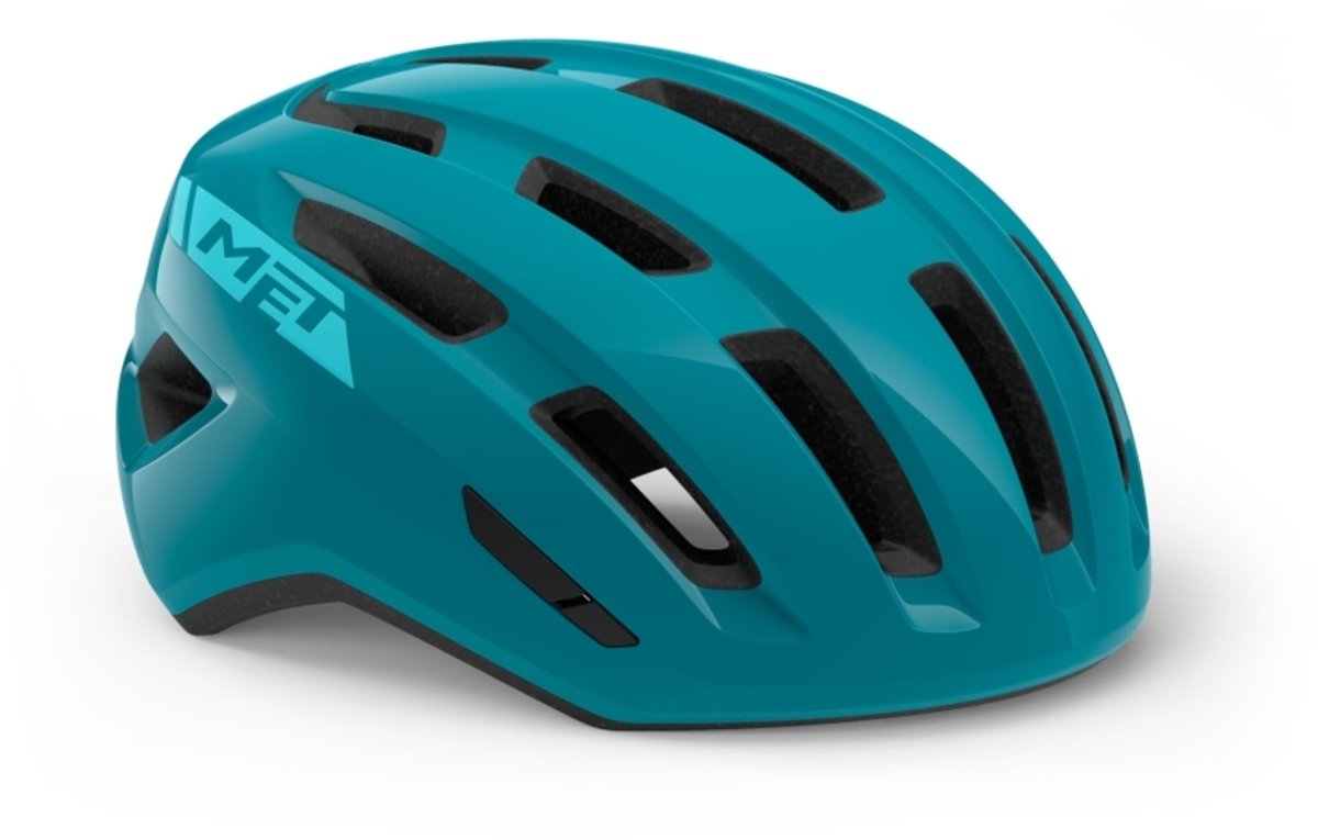 MET Miles MIPS Fietshelm Mannen & Vrouwen – Fietshelm Stadsfiets Volwassenen – E-Bike – Trekking – Maat M/L (58-61cm) – Teal Glossy (Blauw)