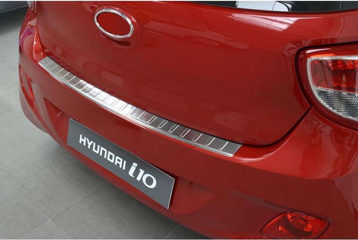 Avisa RVS Achterbumperprotector passend voor Hyundai I10 2013- 'Ribs'