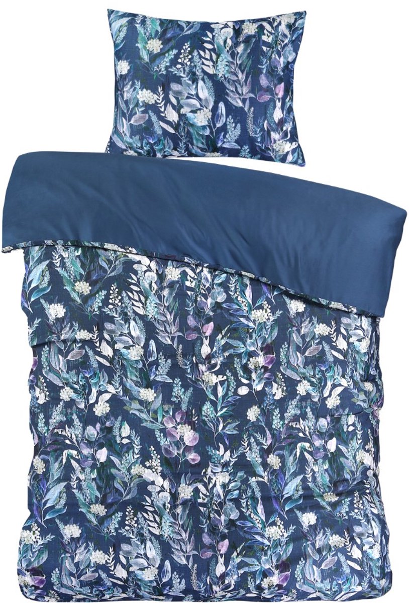 Papillon Hailey Dekbedovertrek - Eenpersoons - 140x200/220 cm - Blauw