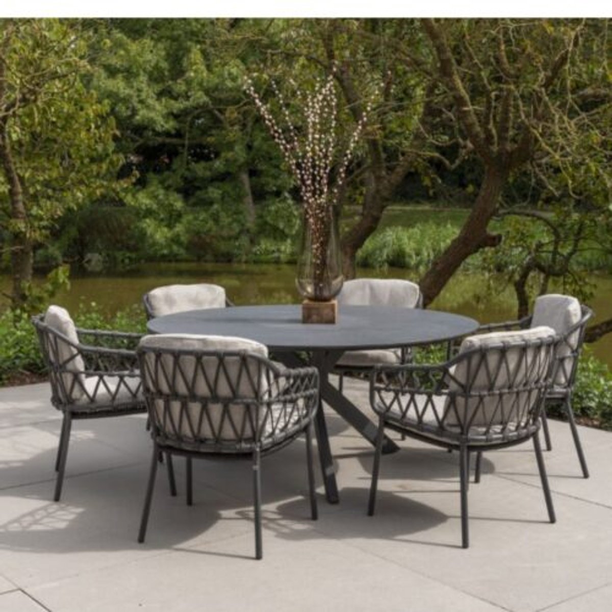 4 Seasons Outdoor Calpi fauteuil lounge dining - anthracite