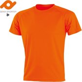 Senvi Sports Performance T-Shirt- Fluoriserend Oranje - XXL - Unisex