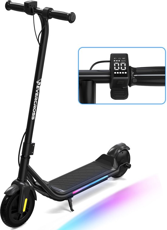 EVRCROSS E6 Elektrische Step Kinderen | LCD-Scherm | 21.6V / 5.2AH | 3 Snelheden | 6-12 Jaar Oud | 15 km kilometerstand