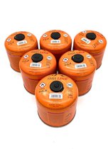 SMH LINE® Gasflessen - Gascartouche - 6x 500g - EN417 Schroefventiel - Ø 12x12,5cm
