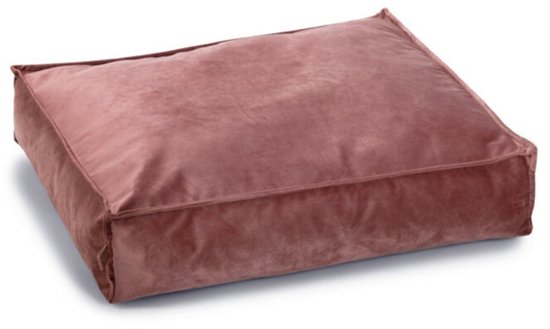 Designed by Lotte Nalino - Hondenkussen - Fluweel - Roze - 70x55x15 cm