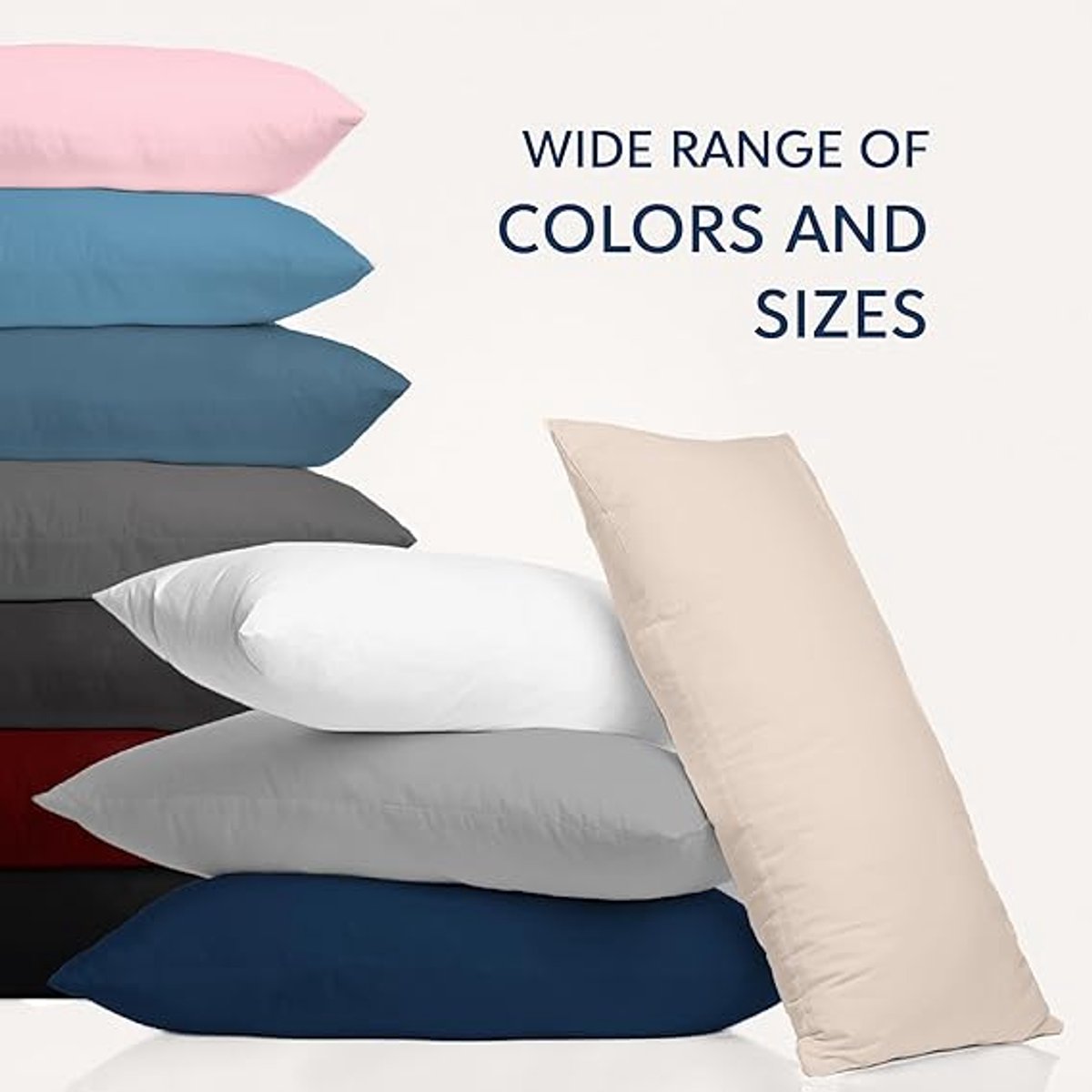 Famanu - Kussensloop 50x70 Grijs Microvezel OEKO TEX - 100% Polyester - Kussenslopen Comfortabele Hypoallergene