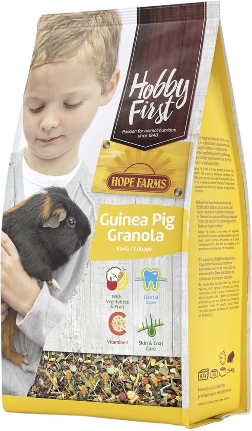 Hobbyfirst Hope Farms Guinea Pig Granola - Caviavoer - 2 kg