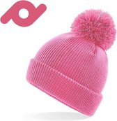 Senvi Junior Beanie Met Reflecterende PomPom Roze (One size fits all)