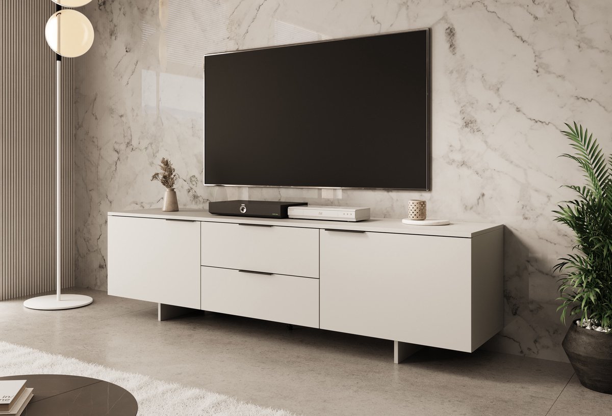 MEUBELLA TV-Meubel Ankara - Beige - 180 cm - Met lades