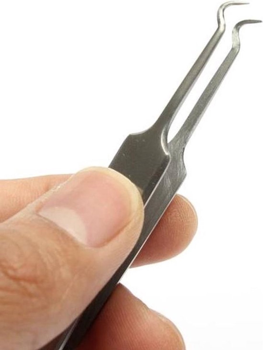 Vernieuwde versie - Acne Verwijderaar - RVS - Blackhead - Mee eters -Mee-eters verwijderen -Pincet- Tang - Roestvrijstaal -Gezichtsverzorging- RVS - Zilver -Underdog Tech