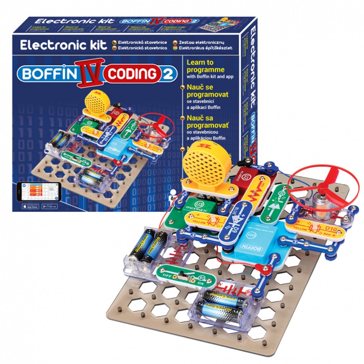 BOFFIN Elektrokit Coderen - Educatief speelgoed voor 8+ jaar - 40 onderdelen