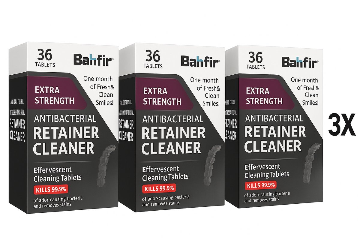 Mega Deal: 3x Extra Sterke Reinigingstabletten – 108 Stuks – Voor Kunstgebit, Invisalign, Beugel, Retainer & Prothese – Hygiënisch & Frisse Adem