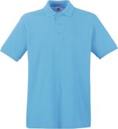 Fruit of the Loom Premium Polo Shirt Azure Blauw XXXL