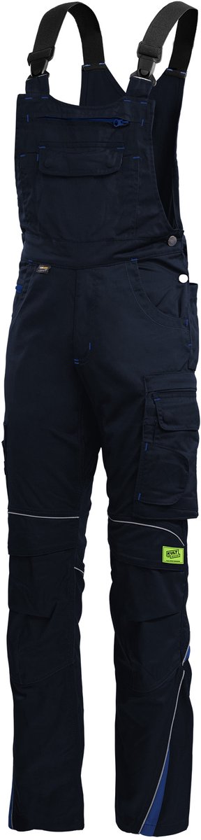 TMG KULT WORKER WORK Amerikaanse Overall HEREN Overall Werkkleding Marineblauw - Met Kniezak - Gevoerd - Met Hamerlus