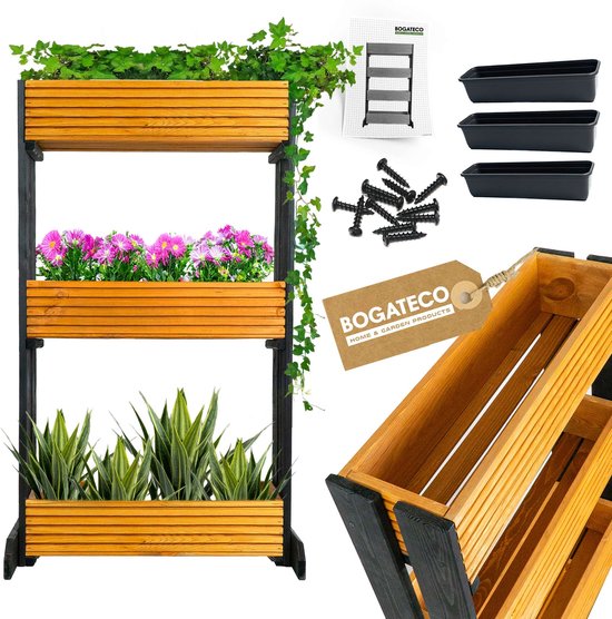 botle 3X Tomatenpflanze Blumentopf für Tomaten Set 3 STK Pflanzkübel 28 L, Tomatenzüchter, Tomatentopf, Übertopf, Gemüsen, Tomaten Waschen
