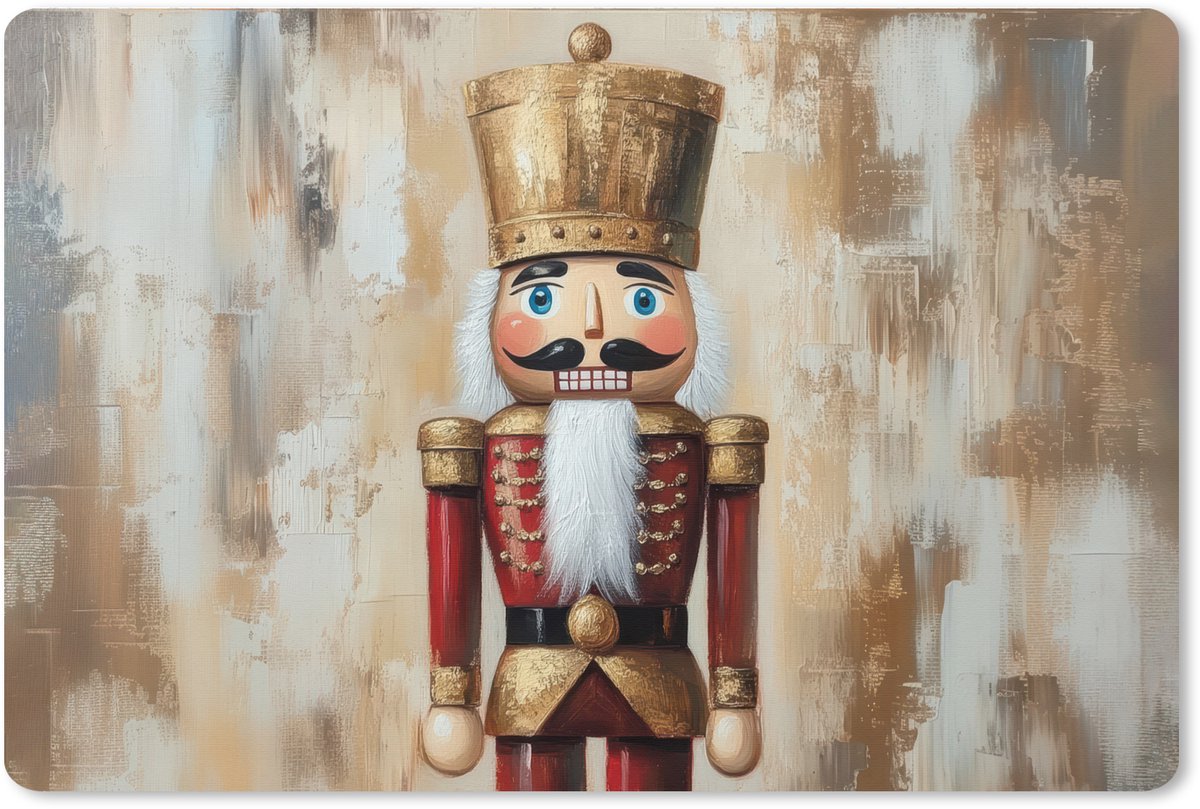 Muismat XXL 90x60 cm - Bureau onderlegger - Bureau mat Kerst - Poppetje - Abstract - Bureaumat - Gaming mousepad xl - Bureaulegger groot - Computer deskmat