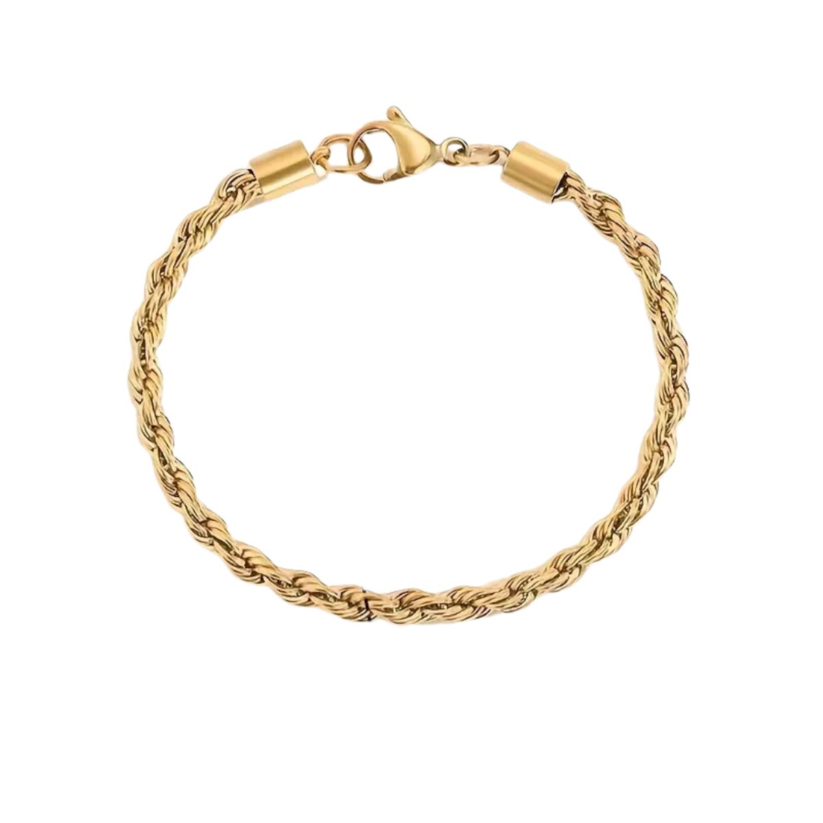 Nivard Armband - Staal - Nep Zilver - Dames - Nep Goud 18cm