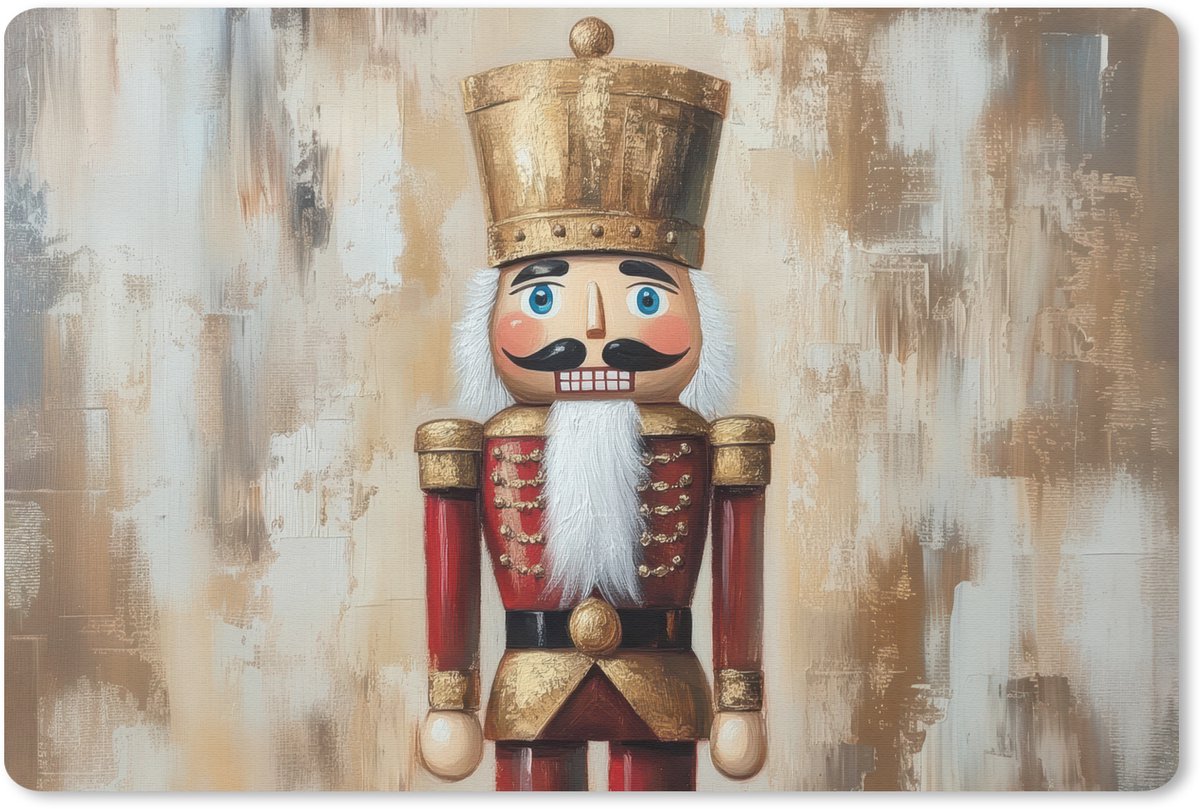 Muismat 27x18 cm - Mousepad Kerst - Poppetje - Abstract - Muismatten
