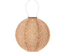 Lumiz Solar Tuinverlichting - Tuinverlichting op zonne energie - Tuinverlichting - Buitenlampjes - Tuinverlichting op zonneergie - Buitenverlichting - Decoratie - Lace Rond - 30 cm - Abrikoos