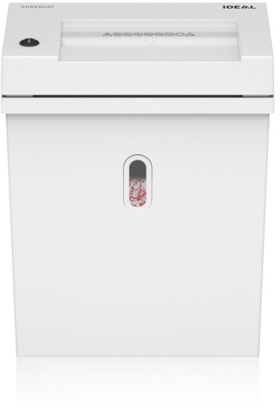 IDEAL SHREDCAT 8200 Papierversnipperaar – Vernietigt ook Creditcards – P-2 stroken – Autofeed – Stille Krachtpatser voor thuis - opvangbak 21L