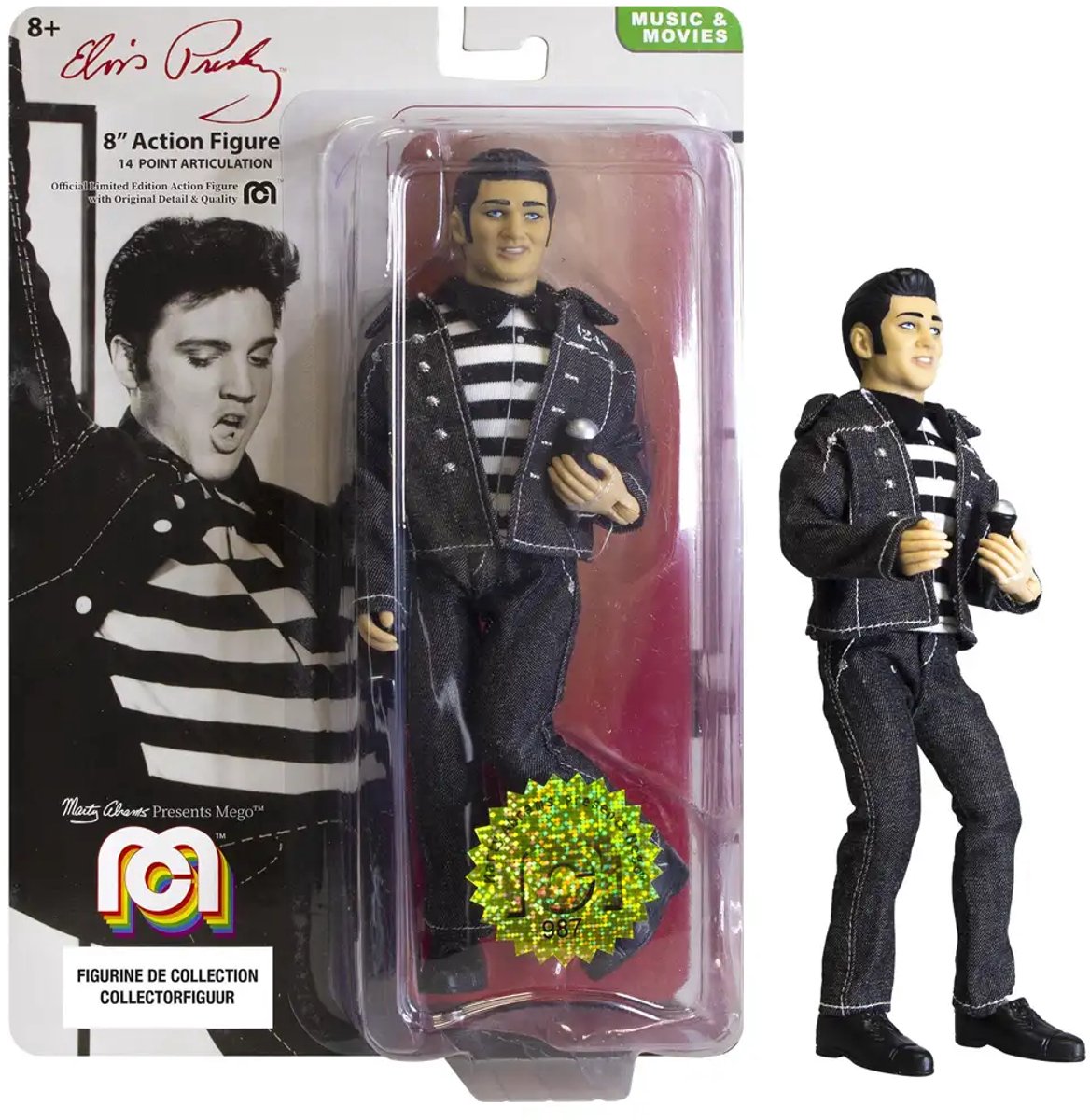 MINIX - Music #120 - Elvis - Jailhouse - Figurine à Collectionner 12 cm